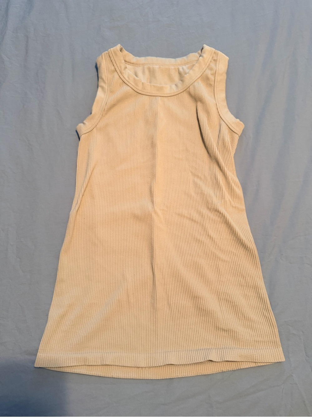 Ingrid & Isabel Maternity Cream Ribbed Tank Top